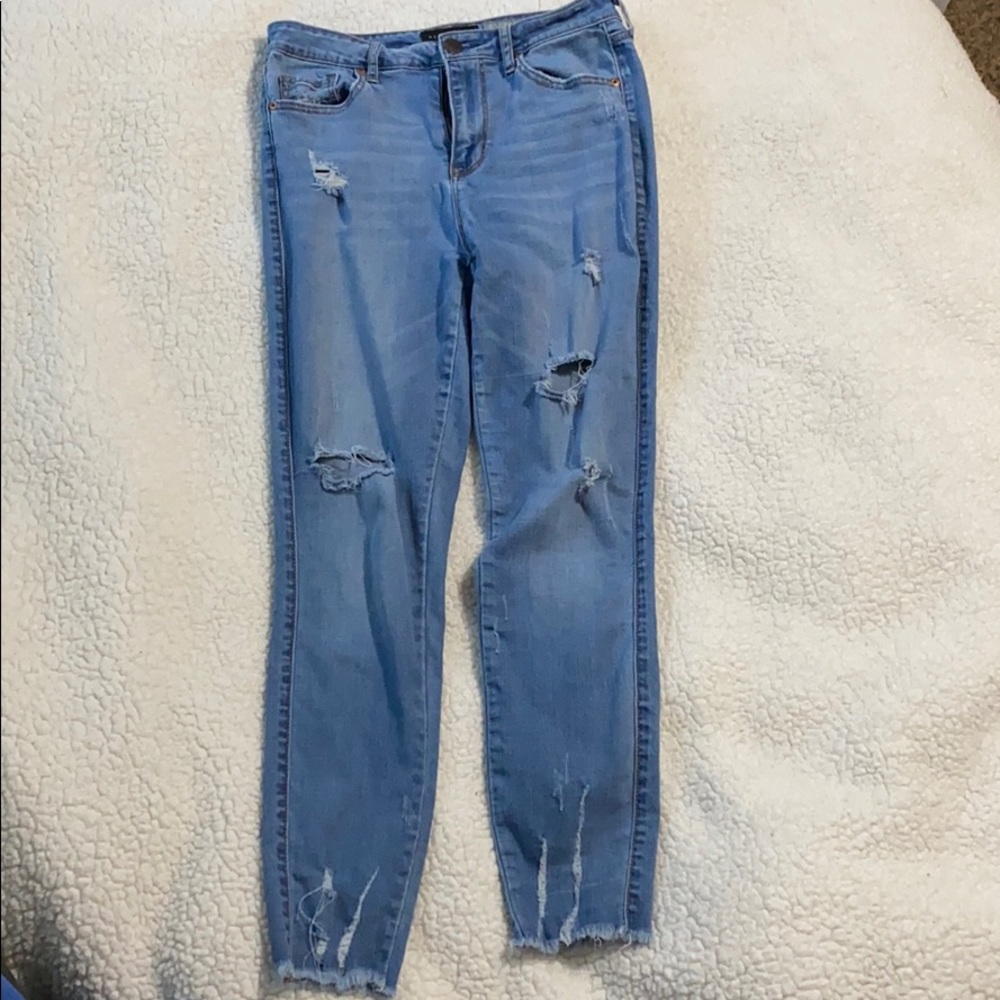 high waisted ankle jegging